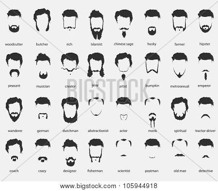 Hair And Beards Of Different Faiths