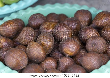 Indonesia Salacca Or Zalacca Tropical Fruit For Background