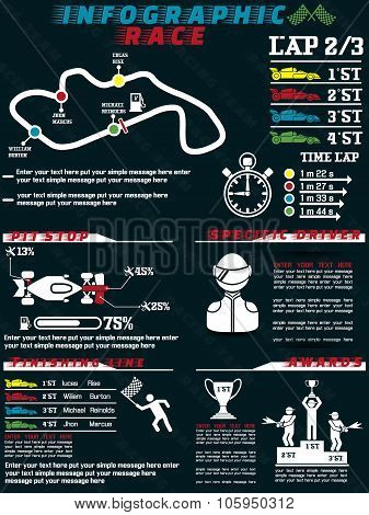 Infographic Race Car