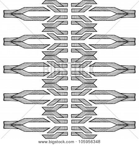 Grunge texture - abstract stock vector pattern - ornament made of polygons and lines.