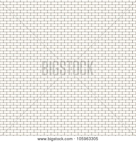Seamless white brick wall