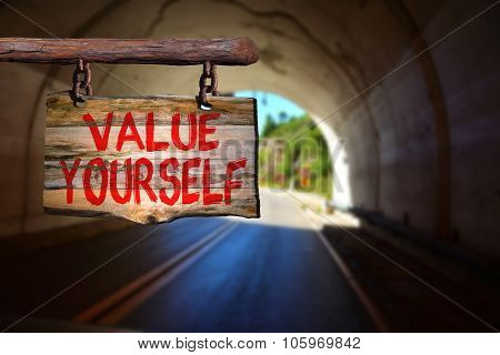 Value Yourself Sign