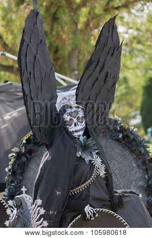 Unknown With Black Angel Costume