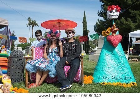 Family With Sugar Skull
