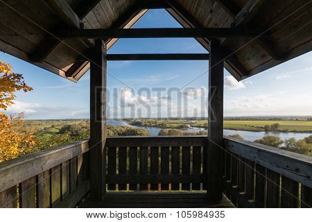 View Over The Elbe Near Boizenburg, Mecklenburg, Germany