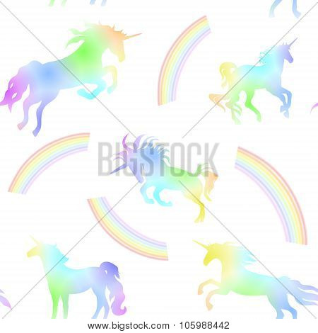 Unicorn seamless pattern
