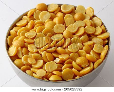Close up of Arhar or toor daal or lentils