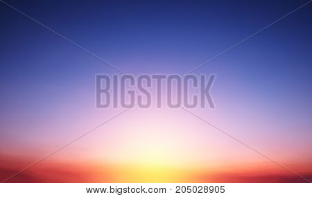 Abstract blurred sky at sunsine morning for background