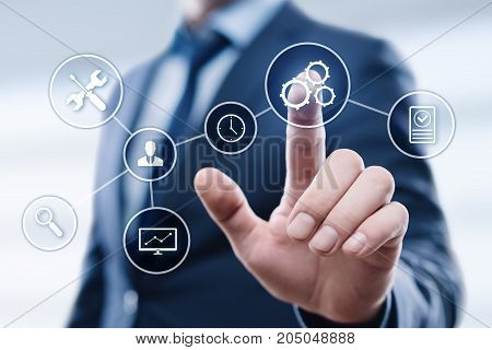 Automation Software Technology Process System Business concept.