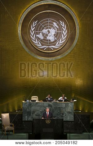 President Of Ukraine Petro Poroshenko In Un General Assembly