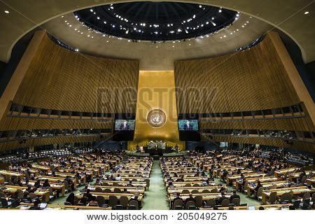 President Of Ukraine Petro Poroshenko In Un General Assembly