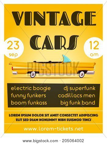 Vintage Car Show Old Vector Photo Free Trial Bigstock