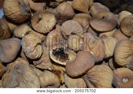 Fig fruit concpt as a group of fresh figs in a symbol of good nutrition and eating healthy food
