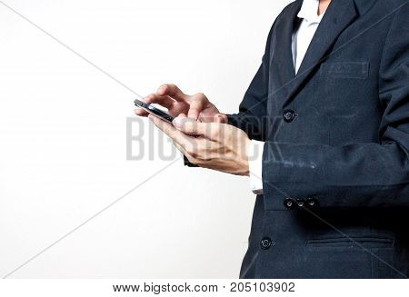 Businessman Using A Digital Smartphone