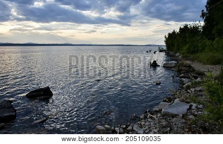 Cloudy Day On The Lake