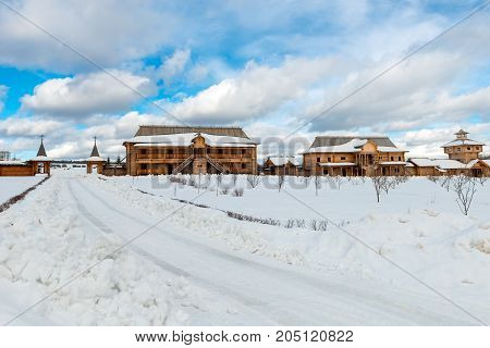 Holy spring gremyachiy Klyuch. A pilgrimage center. Svyatogorye. Moscow region Sergiev Posad district village Vzglyadnevo