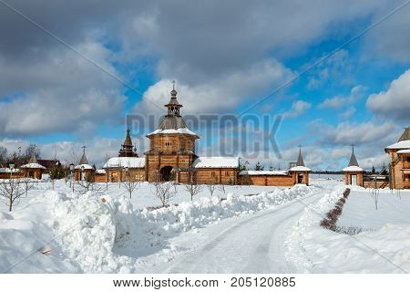 Holy spring gremyachiy Klyuch. A pilgrimage center. Svyatogorye. Moscow region Sergiev Posad district village Vzglyadnevo