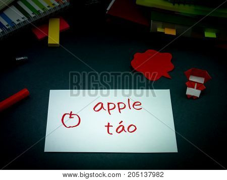 Learning New Language Making Original Flash Cards; Vietnamese