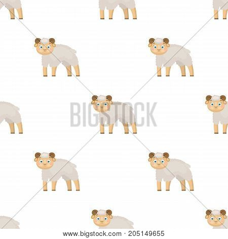 Sheep single icon in cartoon style.Sheep, vector symbol stock illustration .