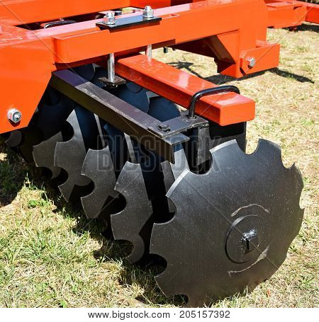 Part of the new disc harrow machinery