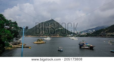 Beautiful Repulse Bay landscape in Hong Kong