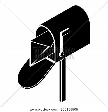 Open house postbox icon. Simple illustration of open house postbox vector icon for web design isolated on white background