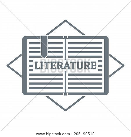Literature logo. Simple illustration of literature vector logo for web