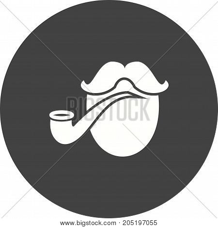Pipe, smoking, pirate icon vector image. Can also be used for pirate. Suitable for use on web apps, mobile apps and print media.