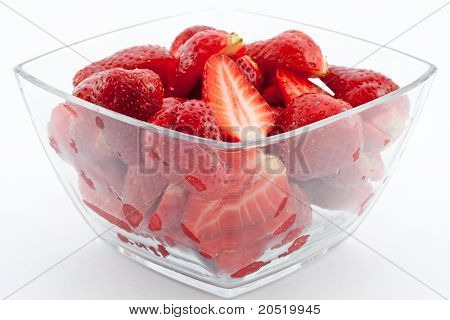 Srawberries In una ciotola