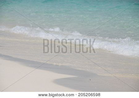 White sand and fresh water tropical beach