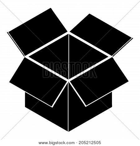Postal delivery box icon. Simple illustration of postal delivery box vector icon for web design isolated on white background