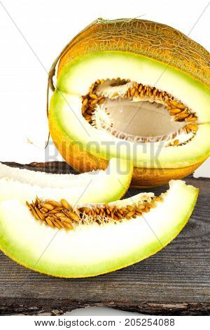 Melon Isolated On White Clipping Path