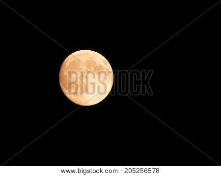 Photo of moon phase catching craters on it's surface