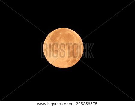 Photo of moon phase catching craters on it's surface