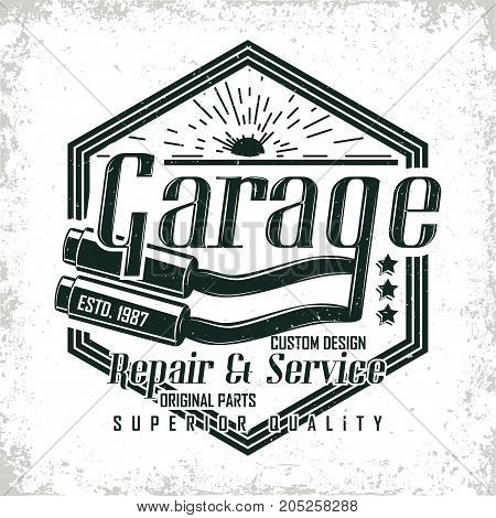Motorcycle vintage graphics, Hot rods typography print, Biker T-shirt stamp, teeshirt graphic, vintage Motorcycle garage Emblem, vintage hot rods service center emblem, vector