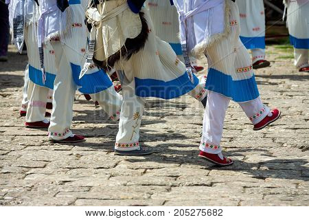 Lijiang Old Town Naxi Women Legs Dancing Costume