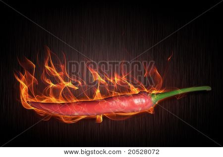 Peber i brand