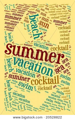 Wordcloud af badedragt