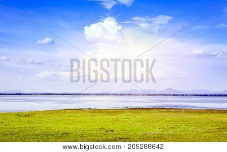 pasak dam in lopburi central of thailand