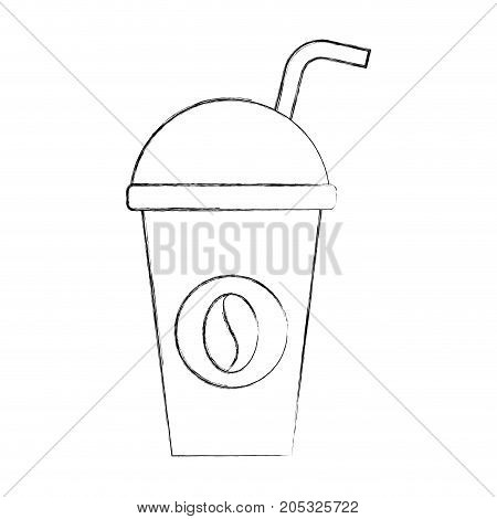 paper coffee cup disposable takeaway beverage vector illustration