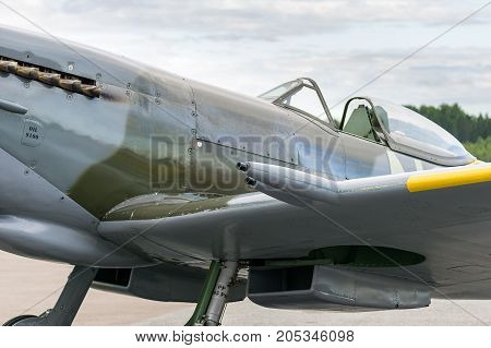Air Show Spitfire Mk Xvi Airplane Flying