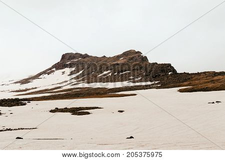 Mount Aragats, Armenia. horizontal shot in the afternoon