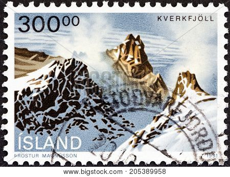 ICELAND - CIRCA 1991: A stamp printed in Iceland from the 