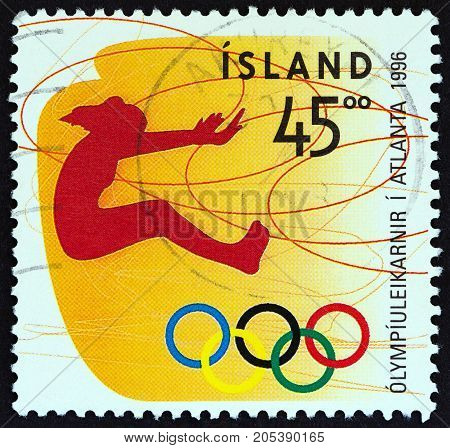 ICELAND - CIRCA 1996: A stamp printed in Iceland from the 