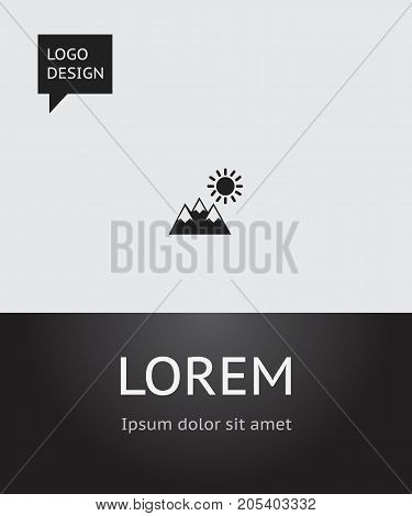 Vector Illustration Of Travel Symbol On Pinnacle Icon