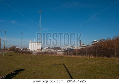 factory in town of Nykoebing  in Denmark