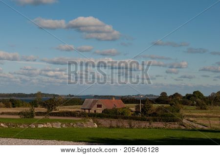 landscape of island of Bogoe in Denmark