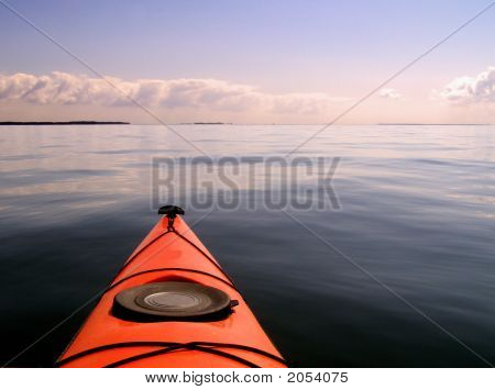 Solnedgång kajak