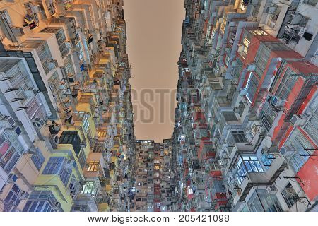 The Tenement Building In Hong Kong