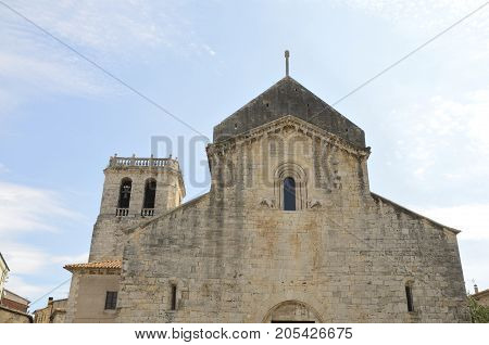 Monastery of Sant Pere in Besalu Garrotxa a town of Girona Catalonia Spain.